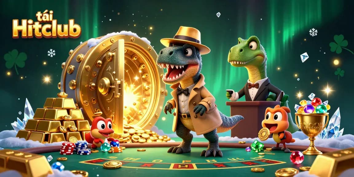 Experience the thrills of tải Hitclub with a velociraptor card counter at a blackjack table.