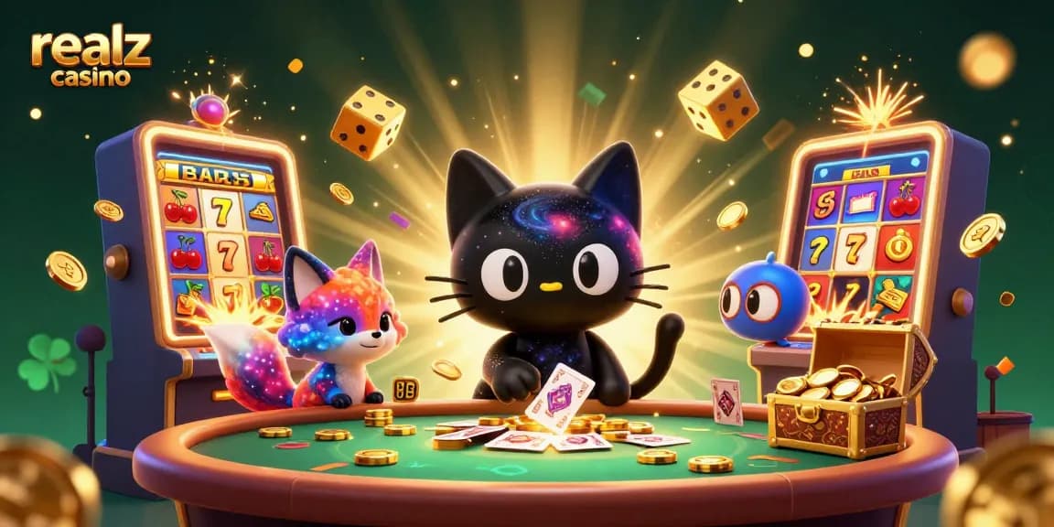 Experience realz casino excitement with enchanting characters and exhilarating games in a vibrant cosmic setting.