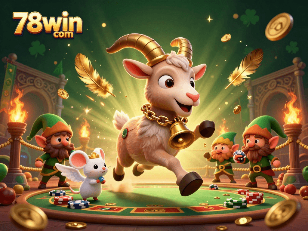 Engage with 78win com inside a vibrant online casino hosted by a Krampus goat, as mischievous gremlins steal chips.