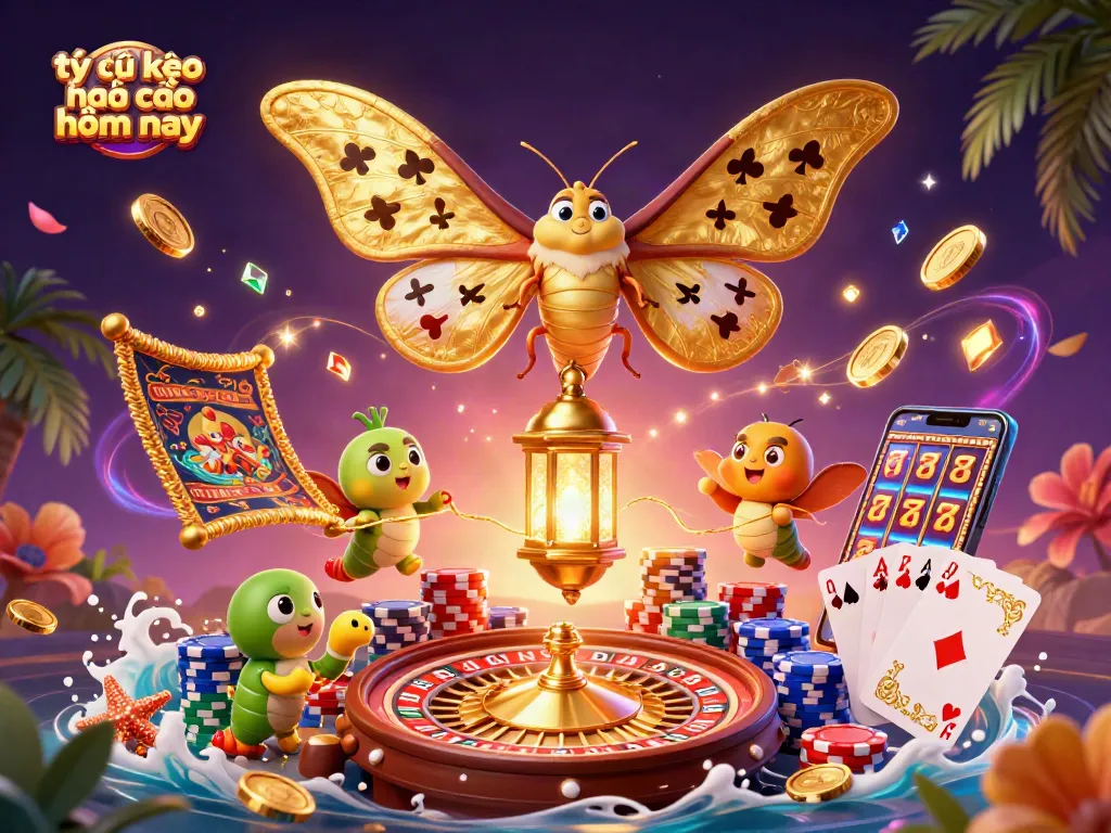 Experience engaging gaming with tỷ lệ kèo nhà cái hôm nay illustrated through dynamic casino elements.