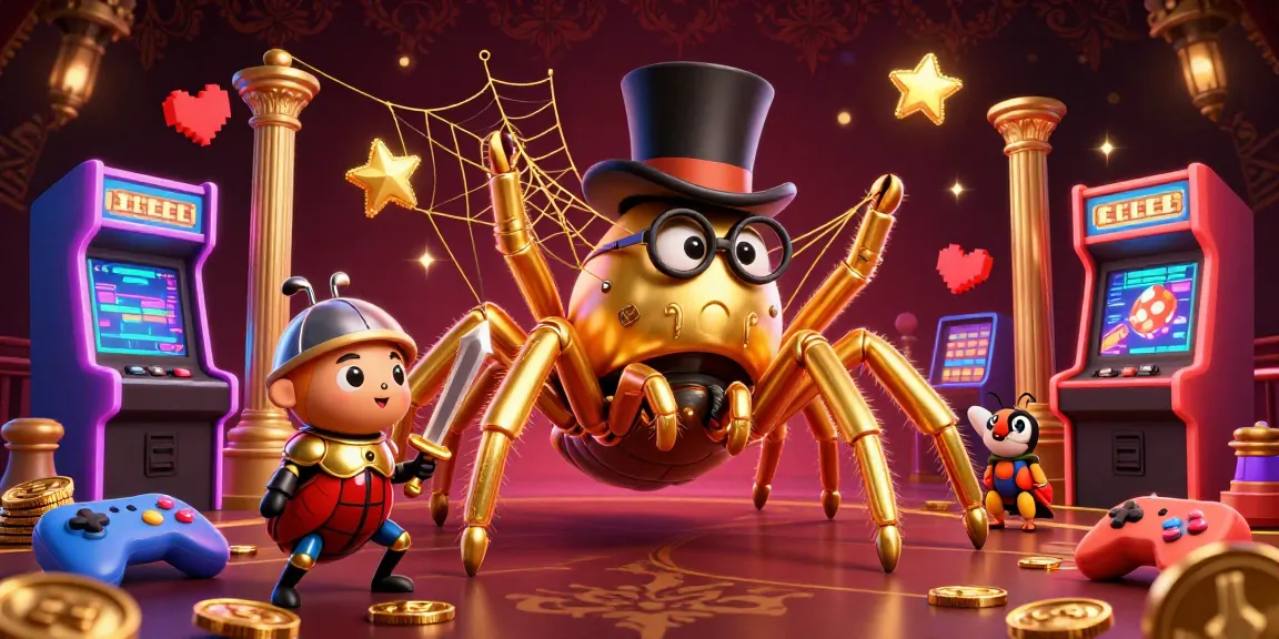 Engage with Go 88's thrilling gaming world featuring a golden tarantula amidst vibrant casino elements.