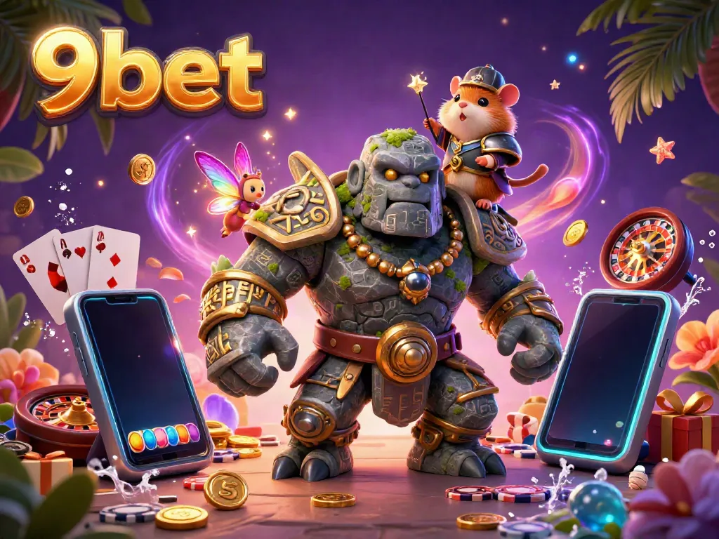 Engage in thrilling gaming adventures at 9bet with magical scenes featuring dynamic casino elements.
